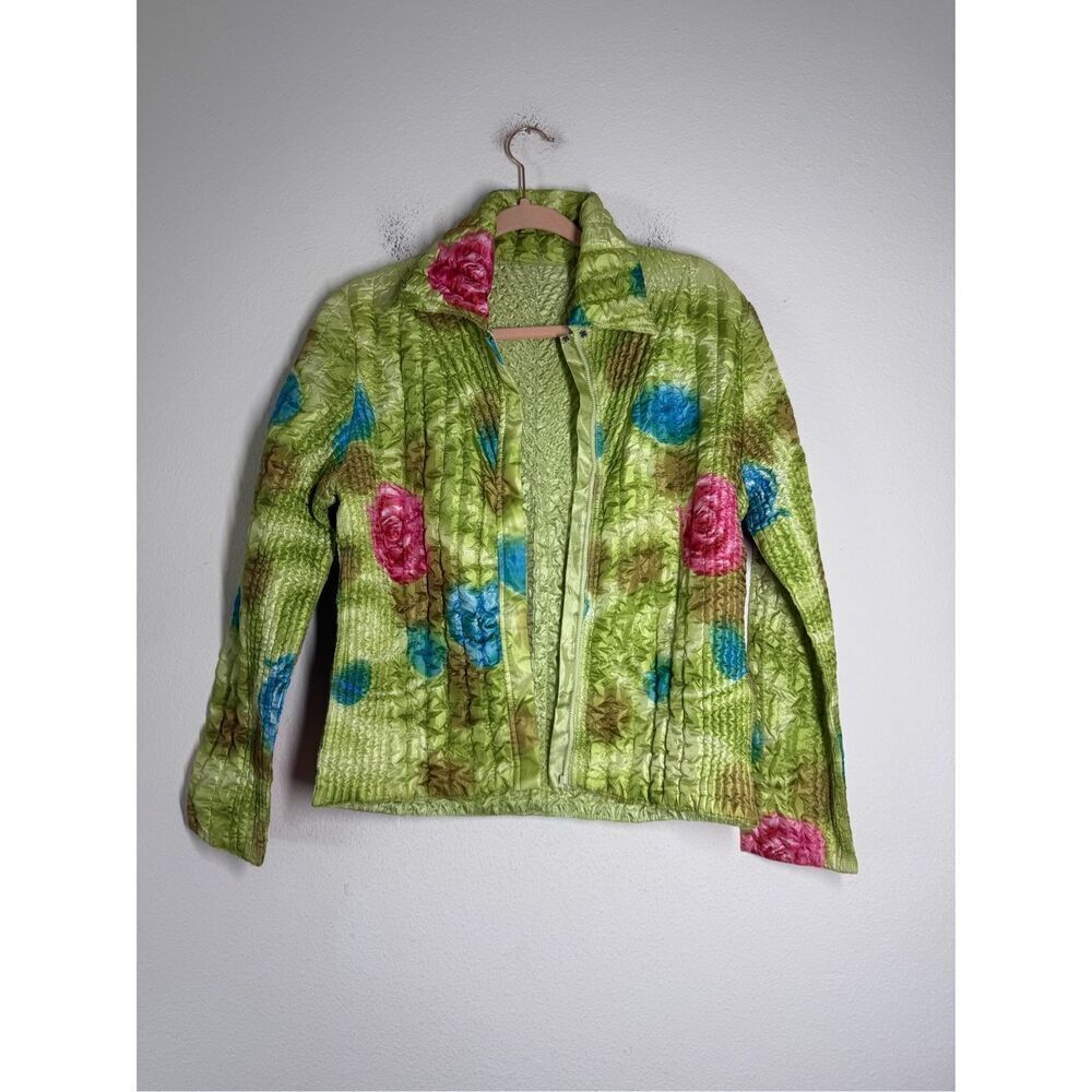BALA BALA Women's Size Small Reversible Jacket-Crinkle Fabric See Description